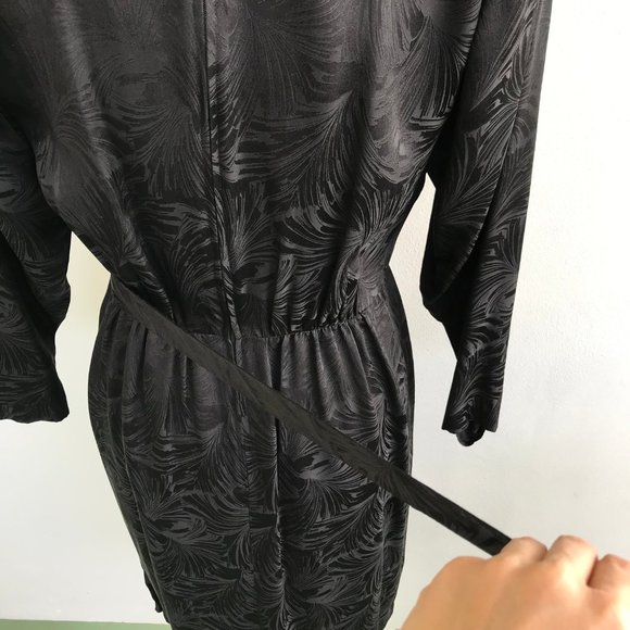 Vintage 80s Lauren Alexandra Silk Dress - Picture 7 of 8